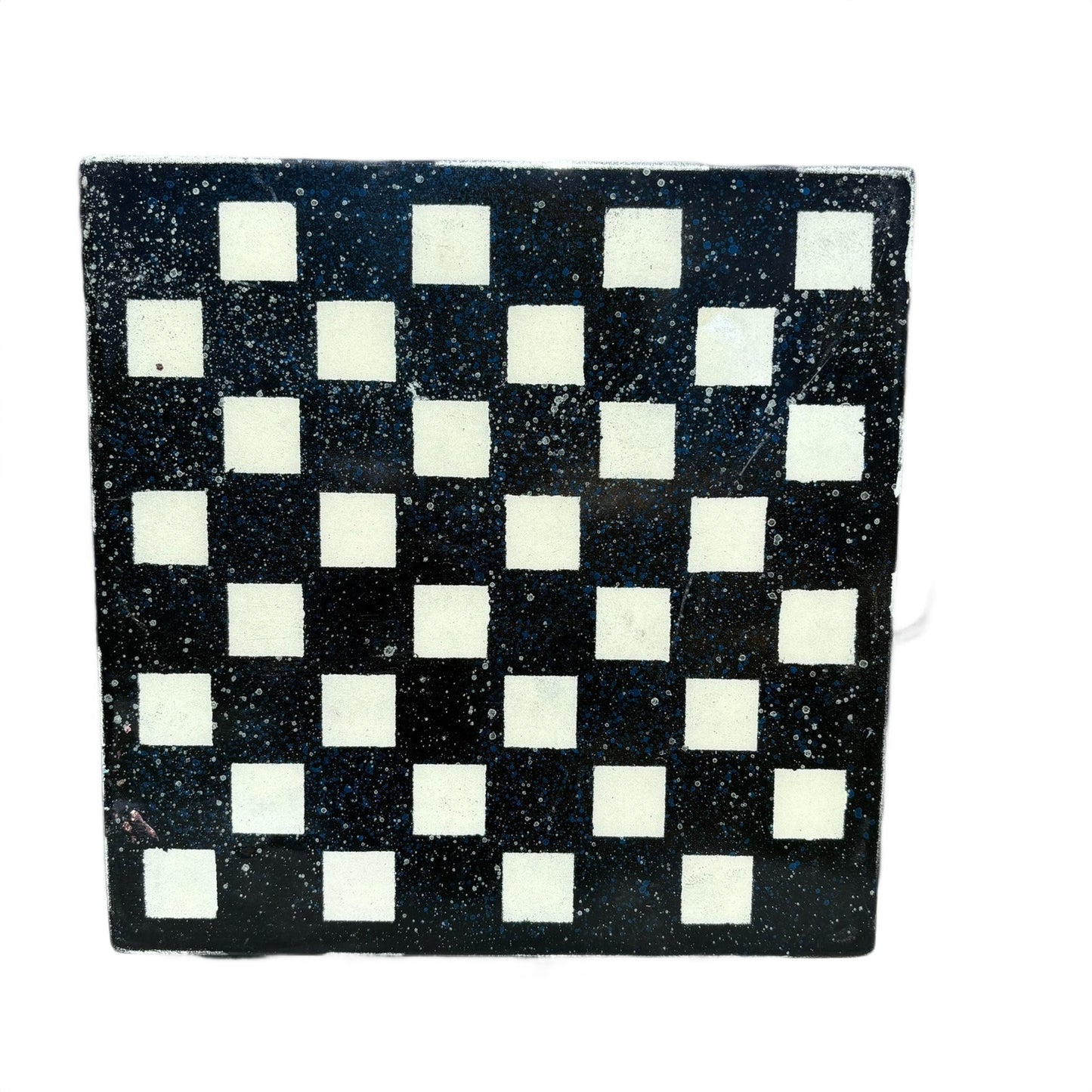 Bubble Deep Seas Black & Blue - Resin Coated Chess Board