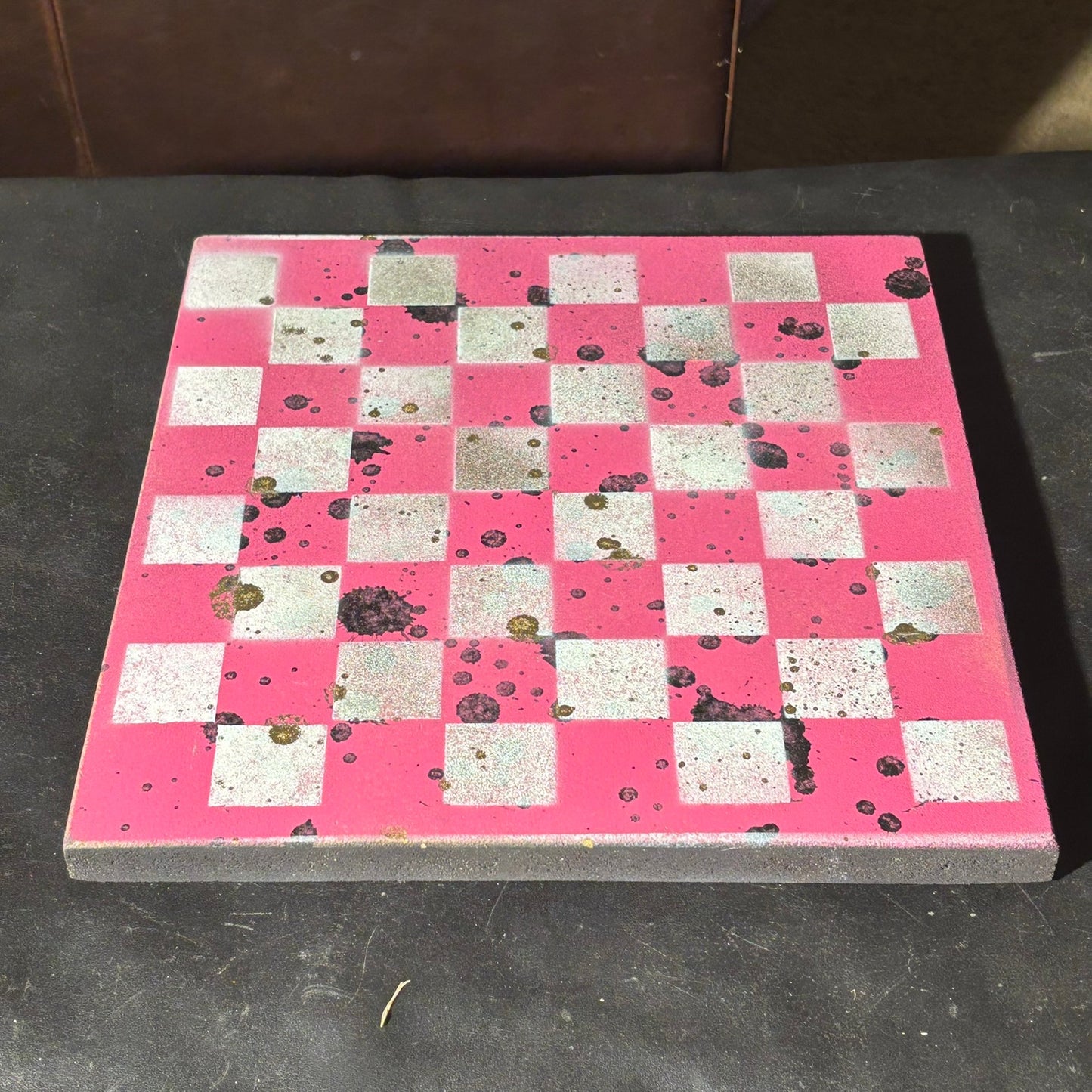Spotted Pink - Painted Chess Set