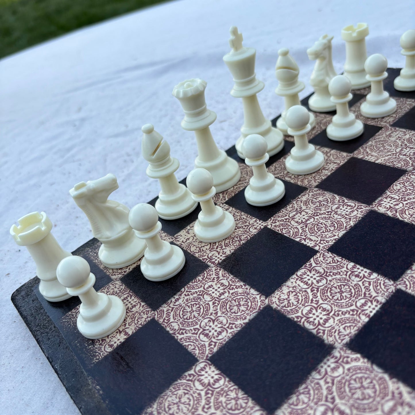 Vintage Brown - Scrapbook Chess Set