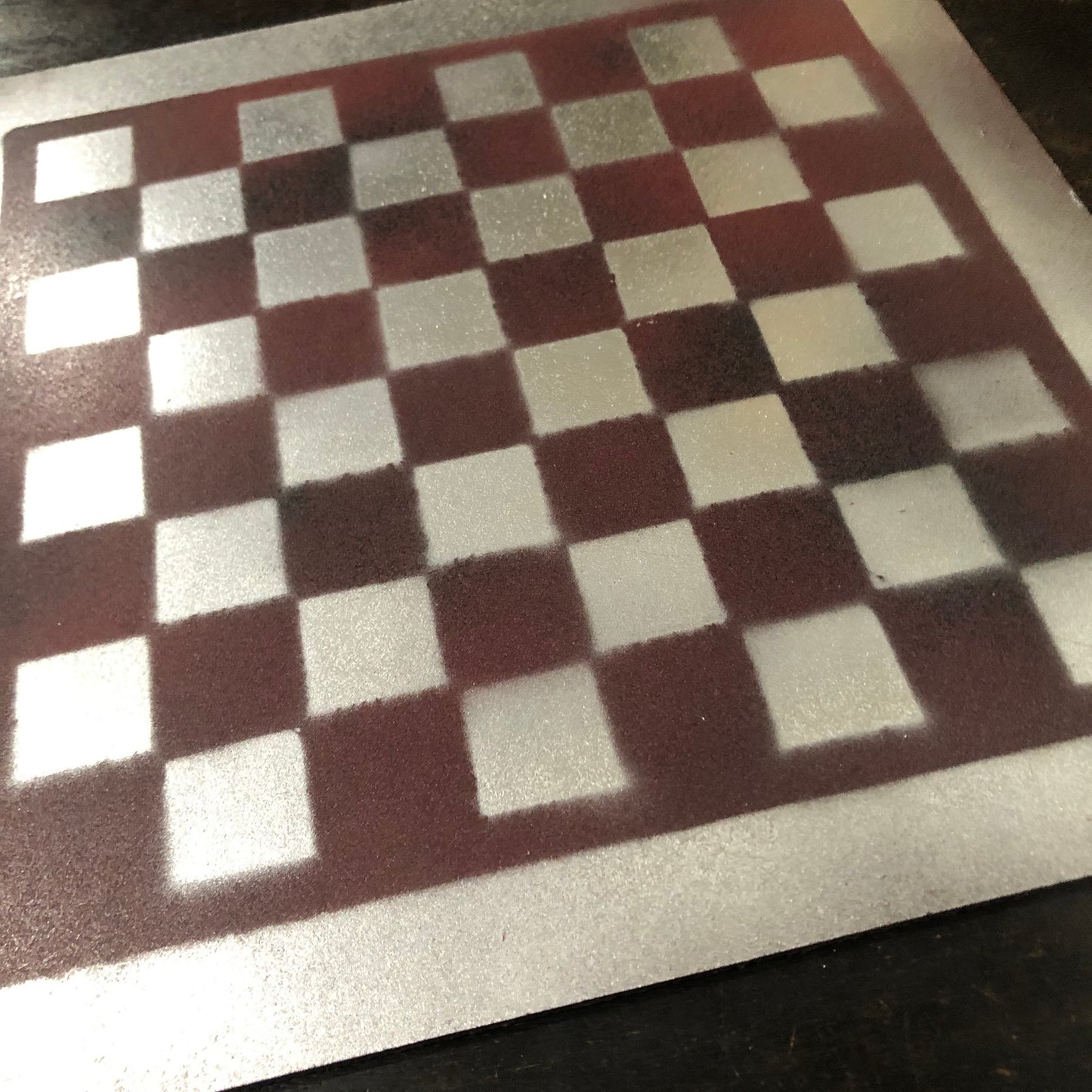 Space Red - Painted Chess Set