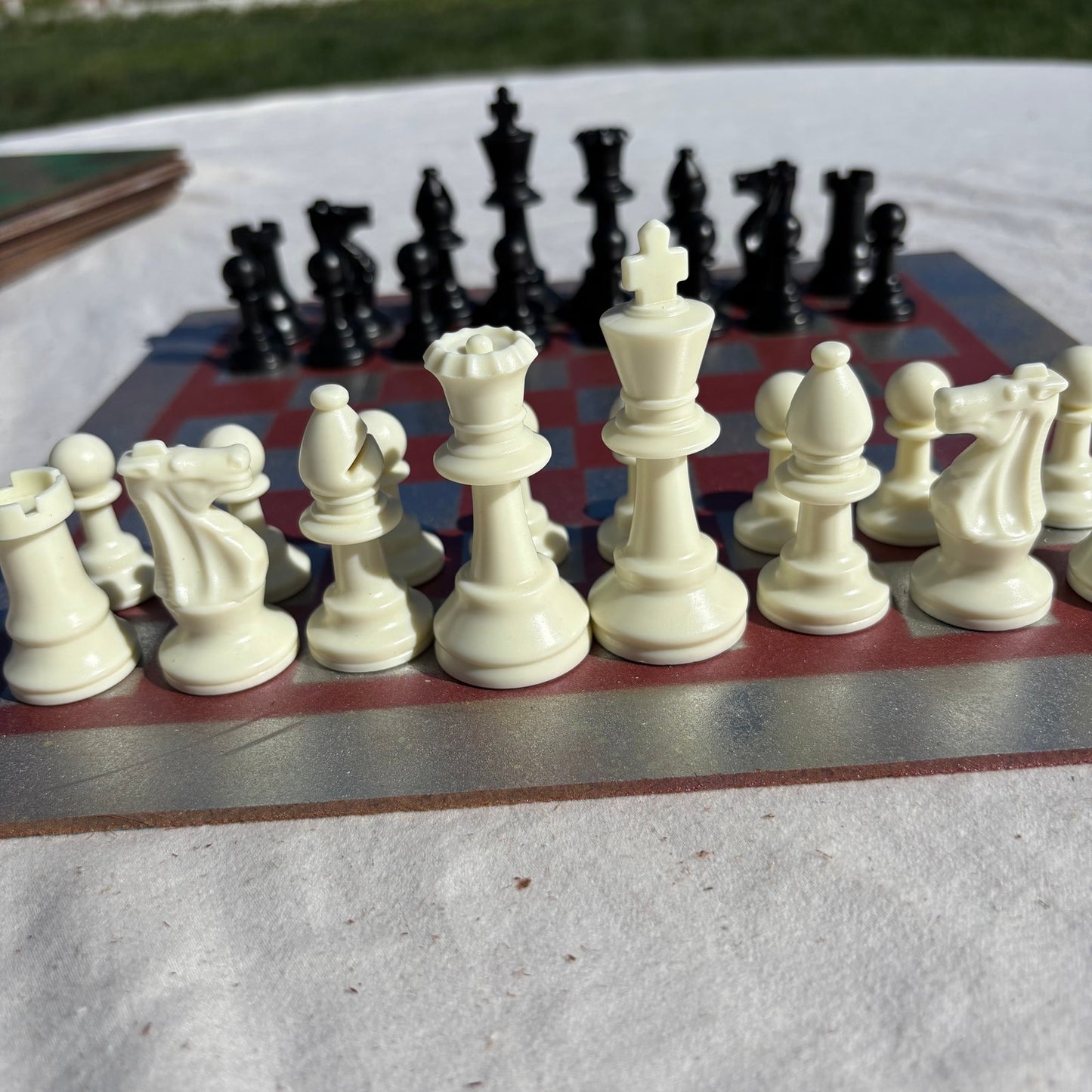 Silver Violet - Painted Chess Set