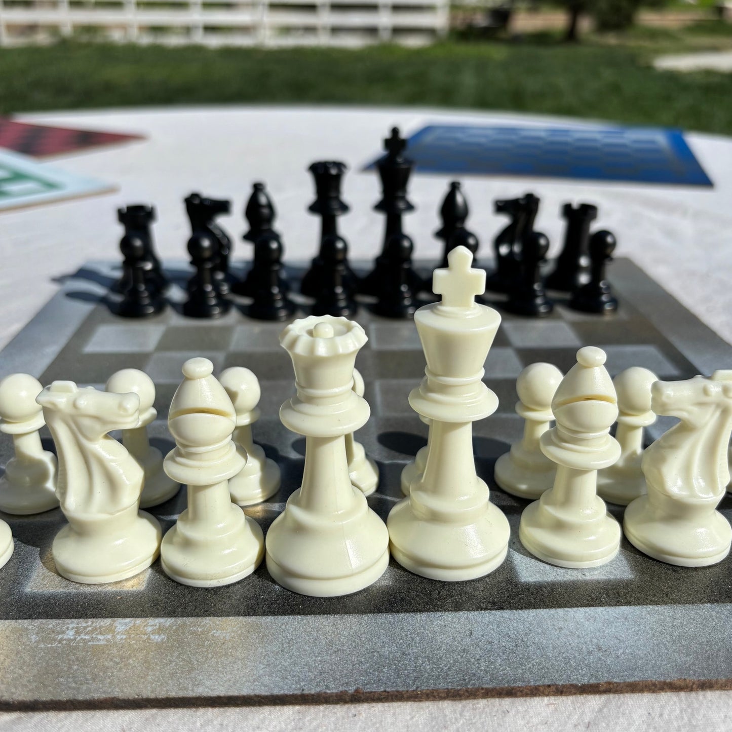 Sunny Gold - Painted Chess Set