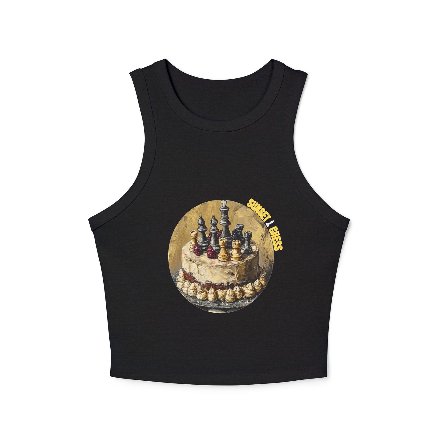 Chess Cake - Women's Black Chess Tank Top