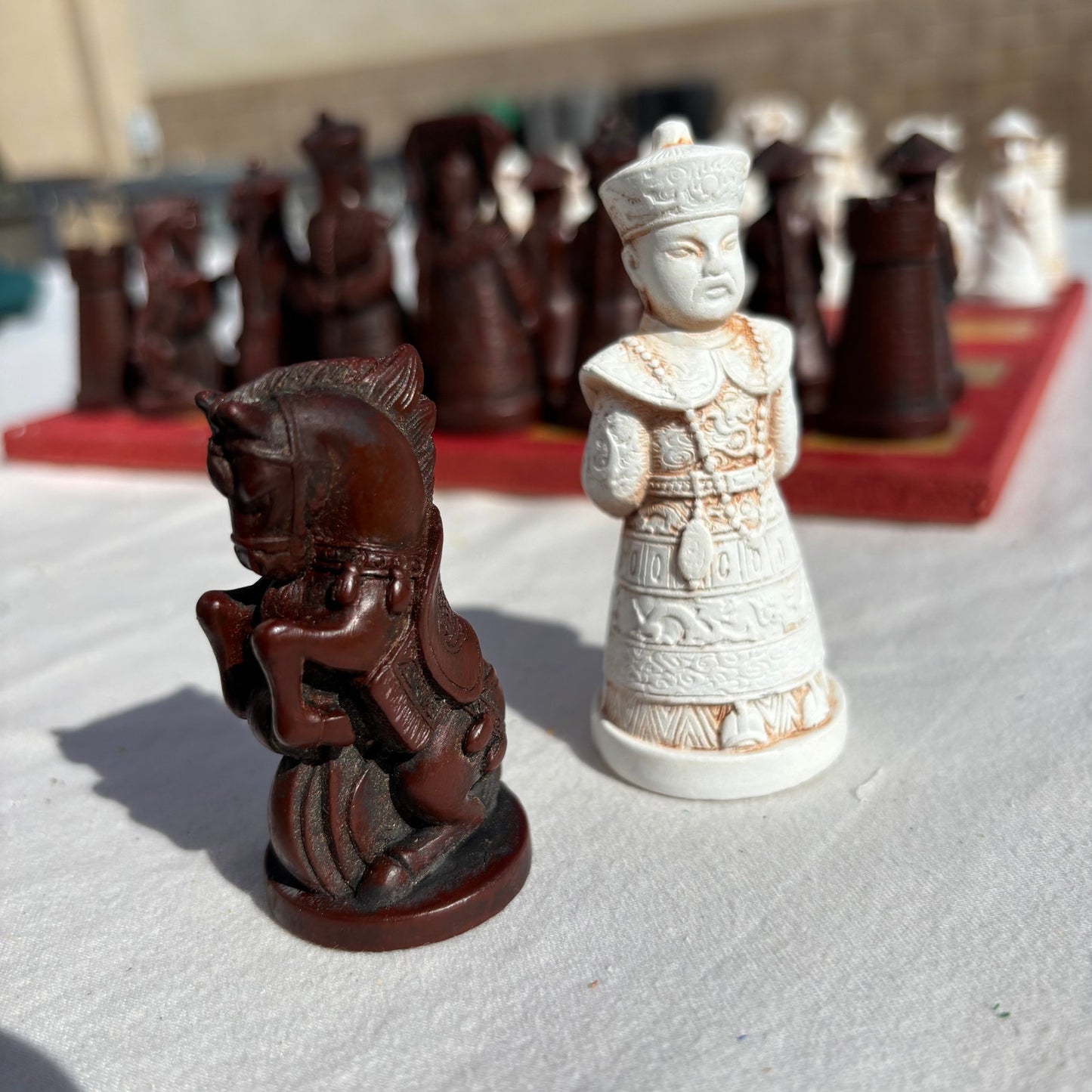 Spartan Yellow & Red - Chinese Edition Chess Set