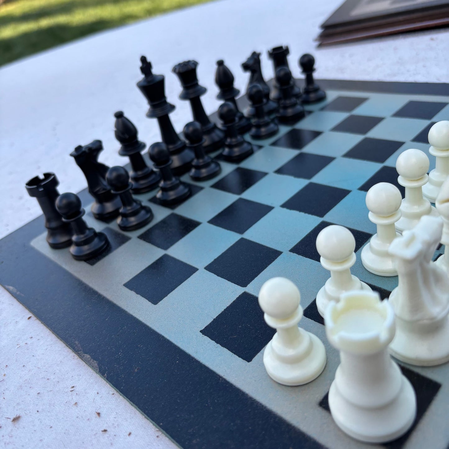 Metallic Green - Painted Chess Set