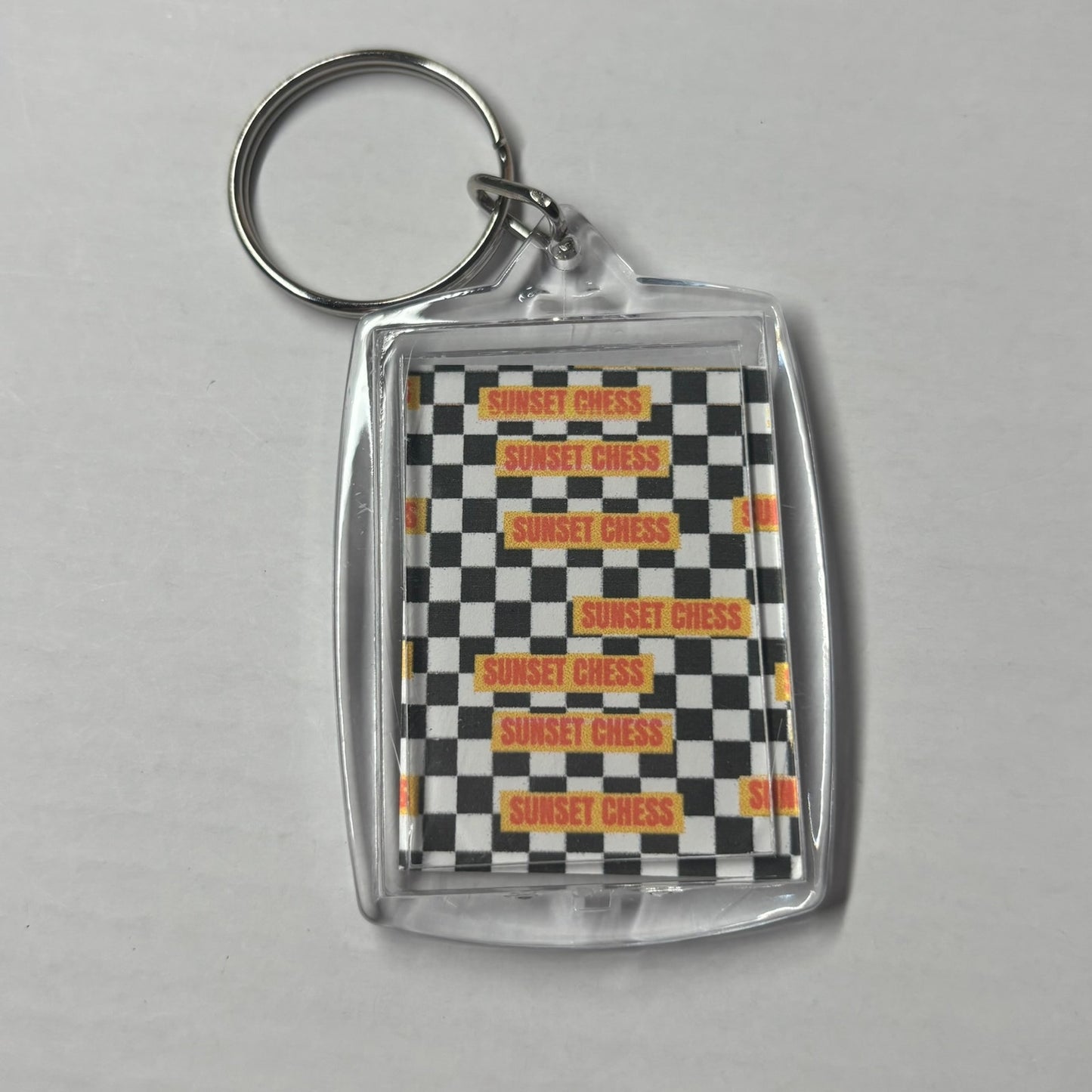 Ancient Game - Chess Photo Keychain