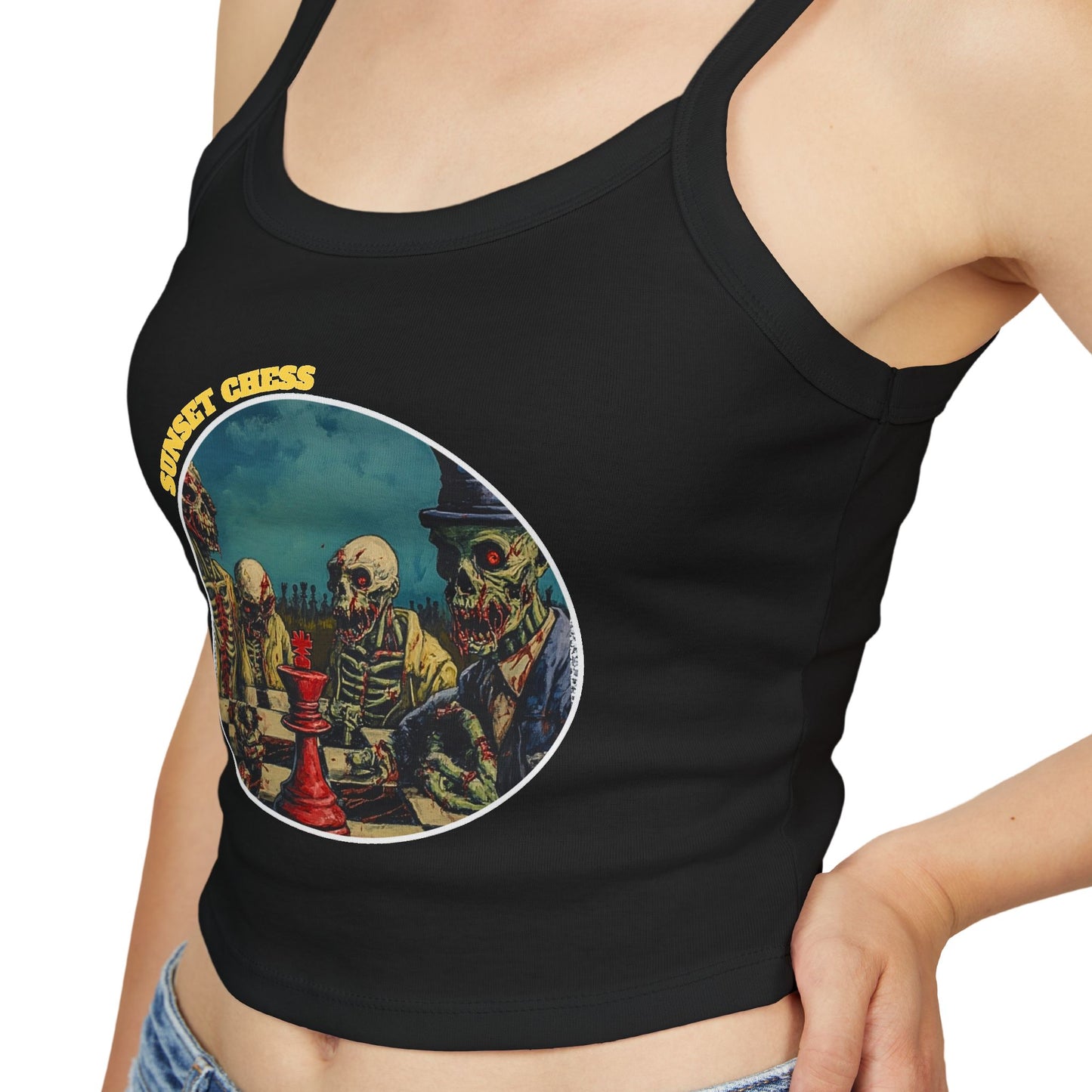 The Dead Play Chess - Black Women's Tank Top