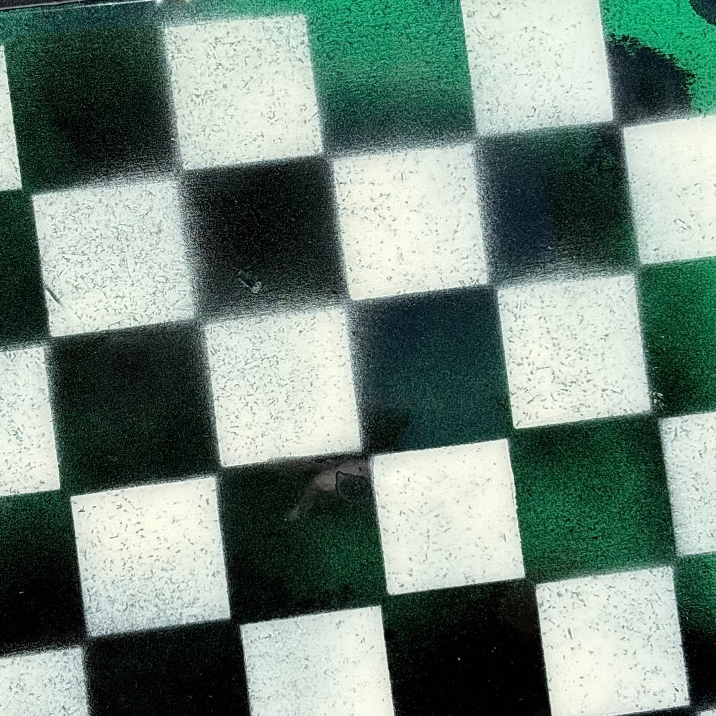 Mixed Black & Green - Resin Coated Chess Board