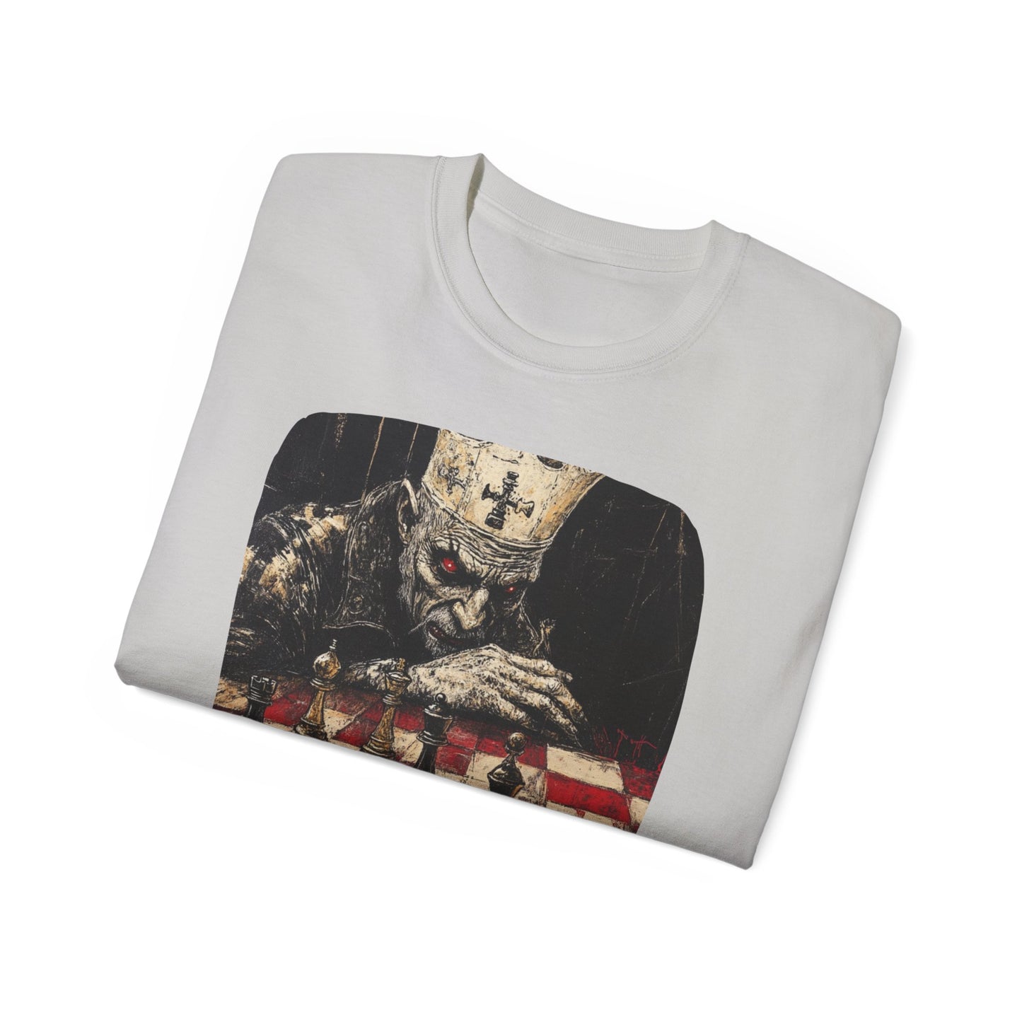 Bishop Plays Chess - Ice Gray Chess T Shirt