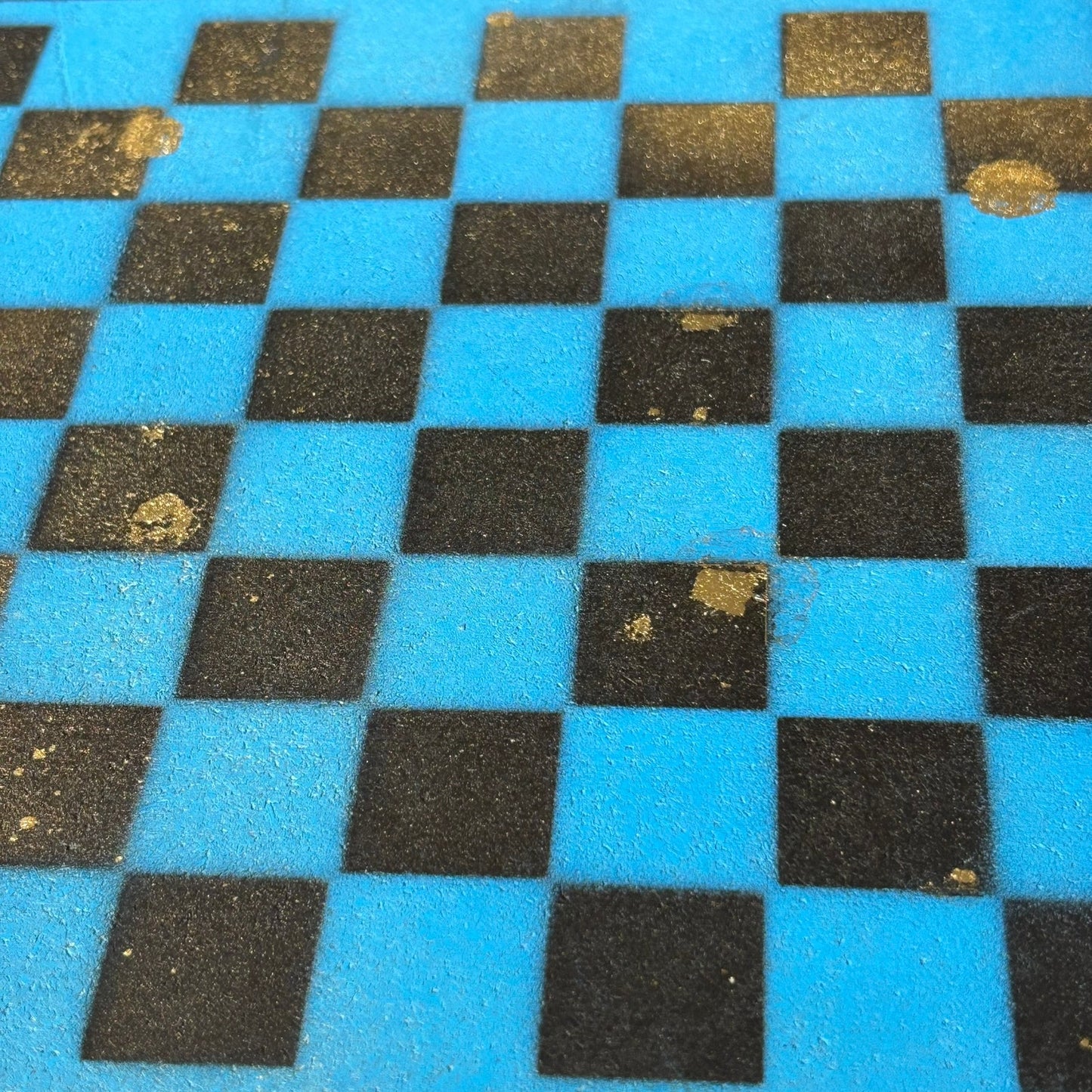 Rich Blue & Pink - Painted Chess Set