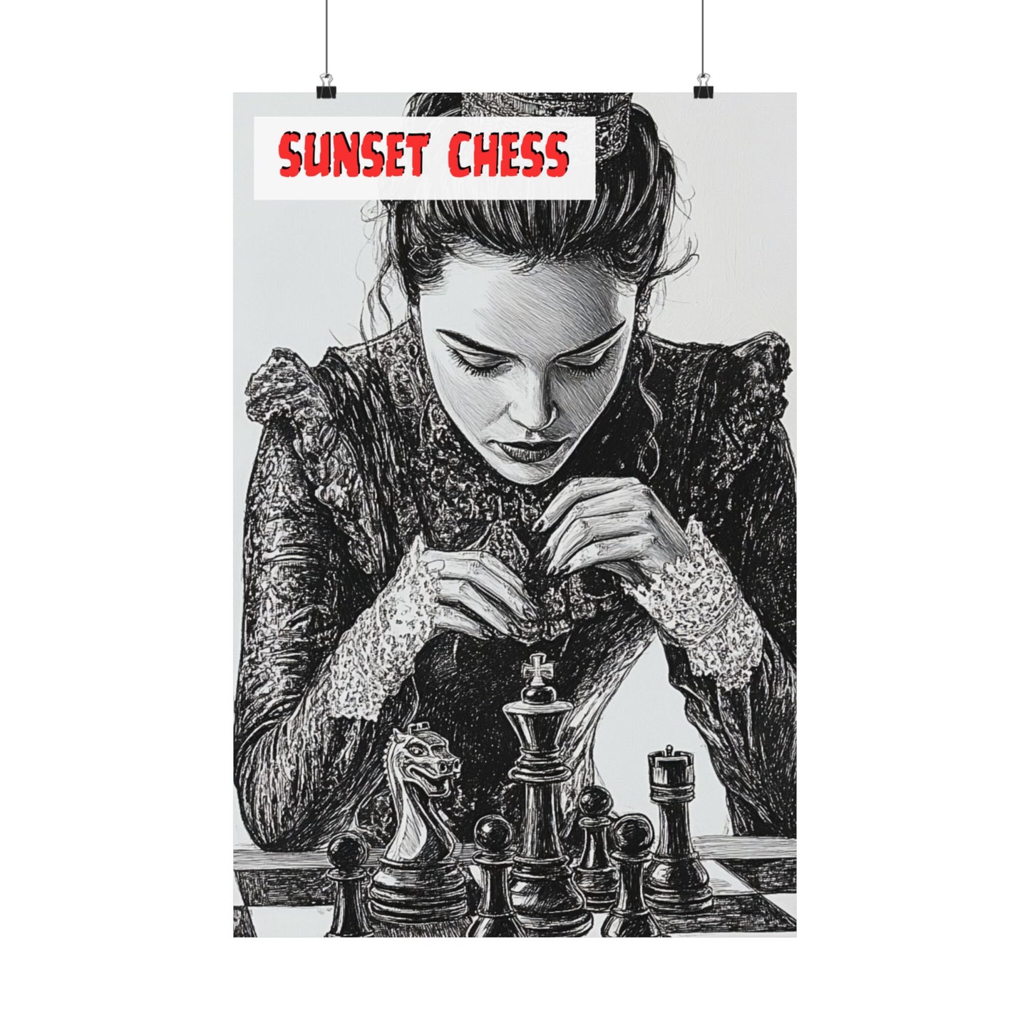The Queen of Chess - Matte Vertical Poster 20"x30"