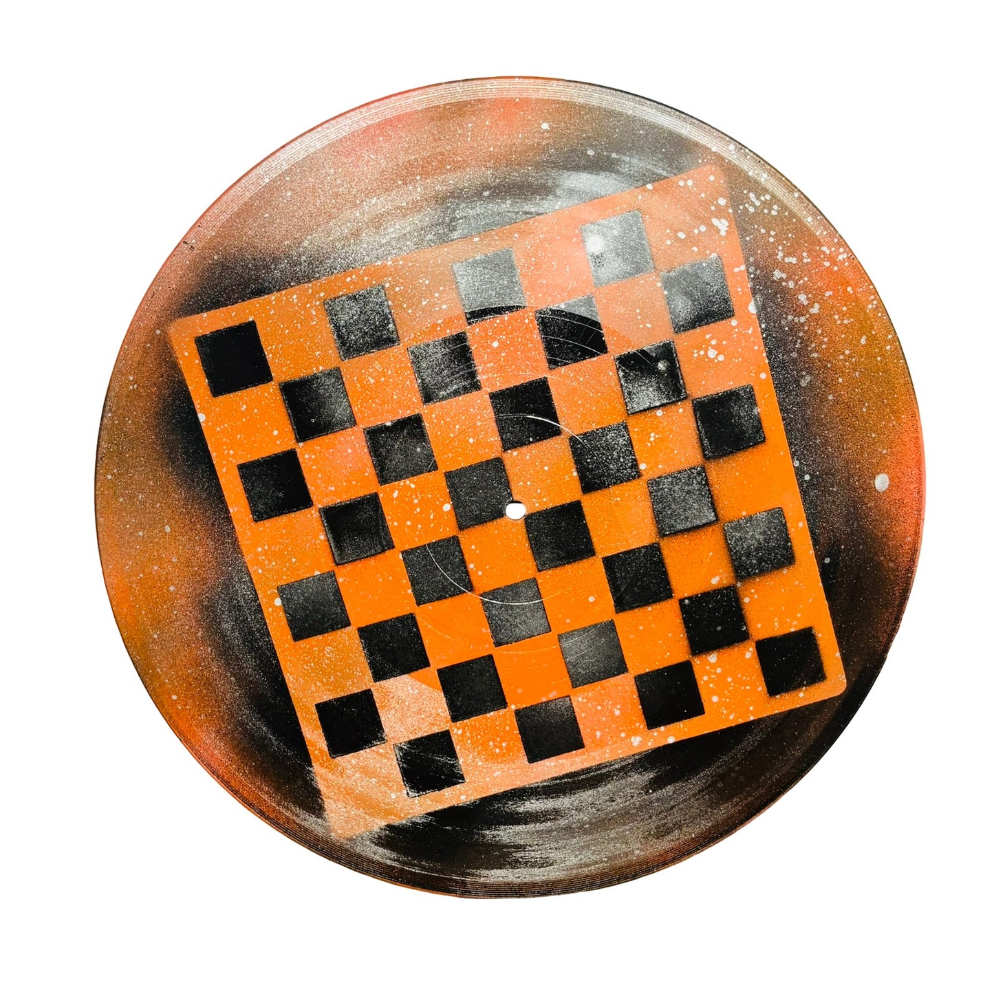Beautiful Orange - Vinyl Chess Board