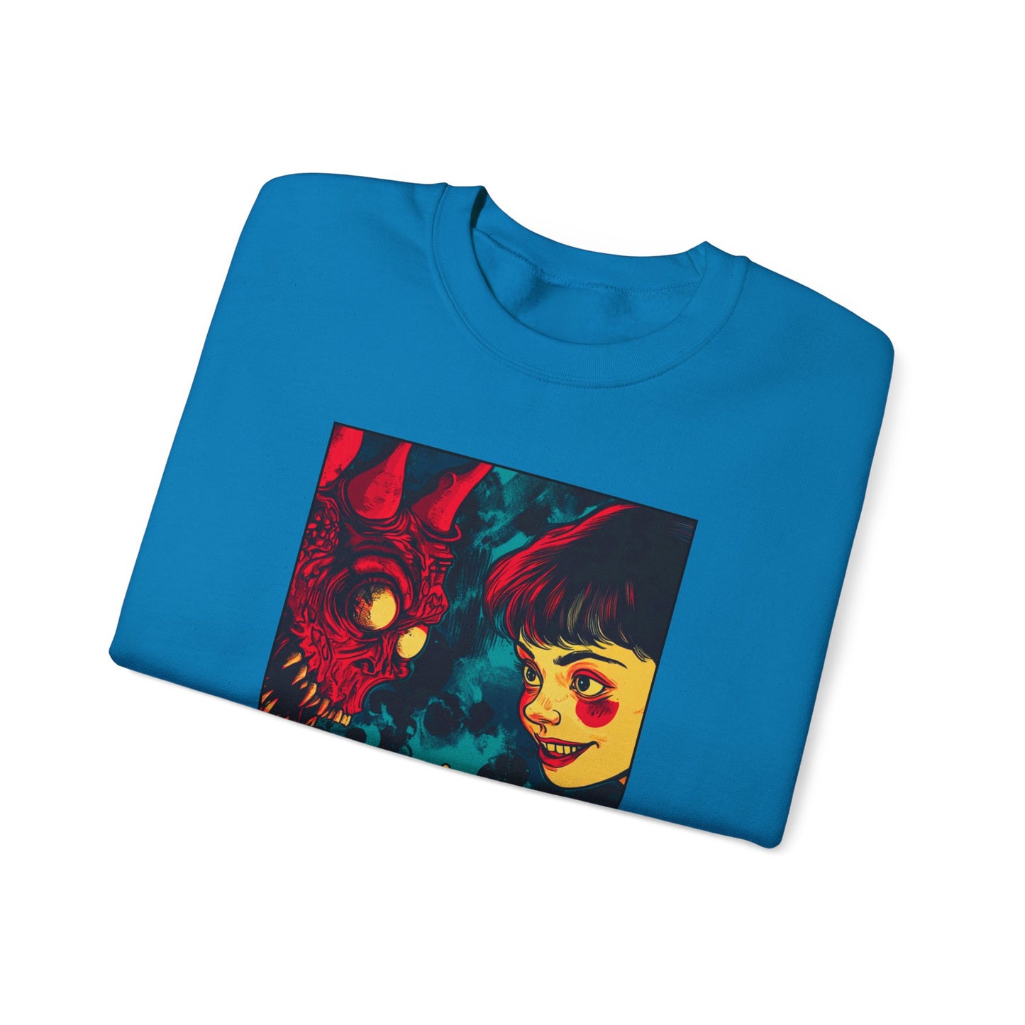 Chess With My Friend - Sapphire Blue Chess Crewneck Sweater