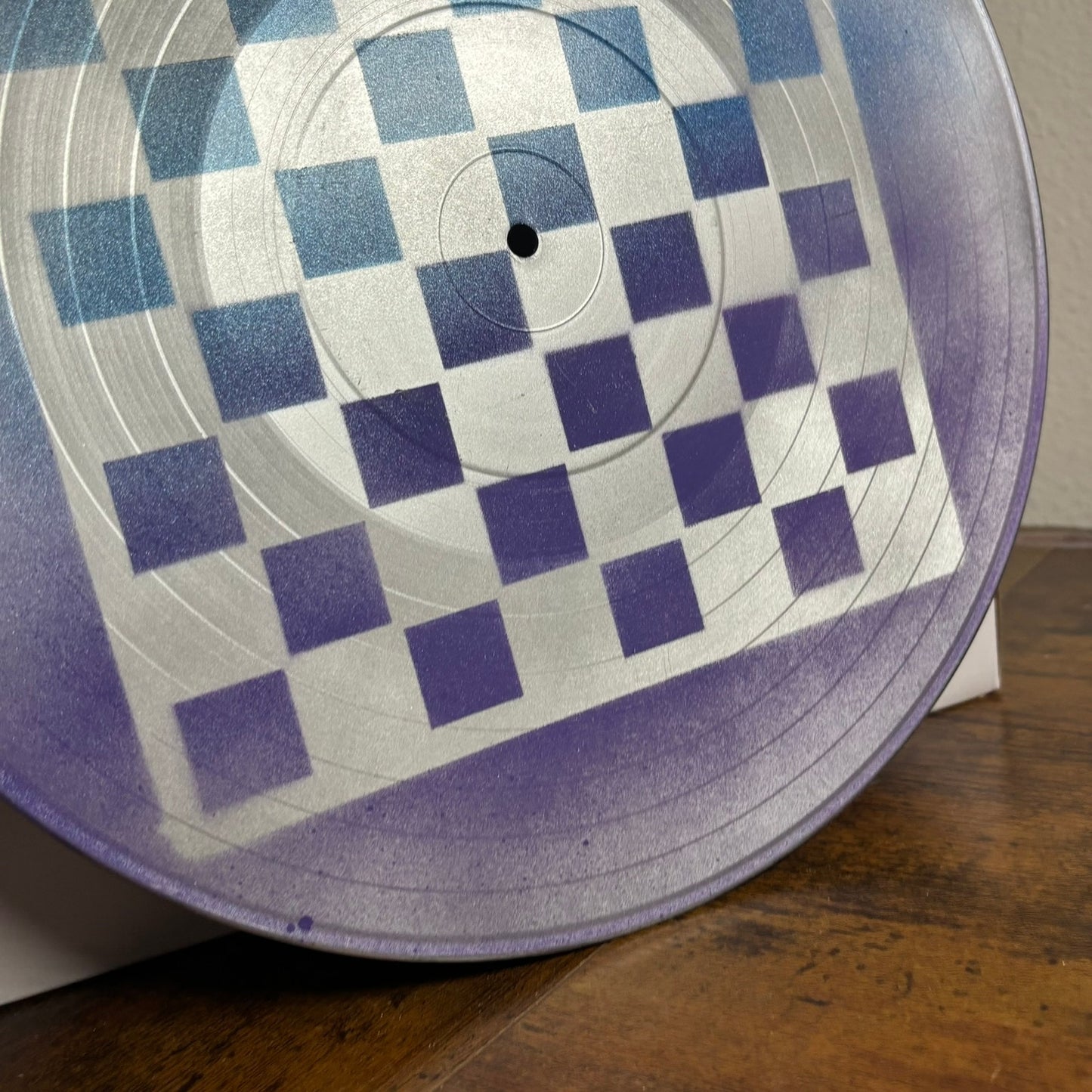 Purple Blue Chrome - Vinyl Chess Board