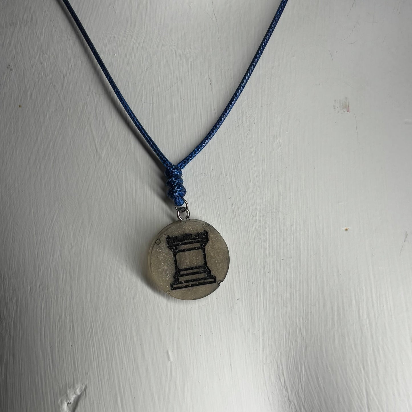 Classic Rook - Handmade Resin Chess Necklace