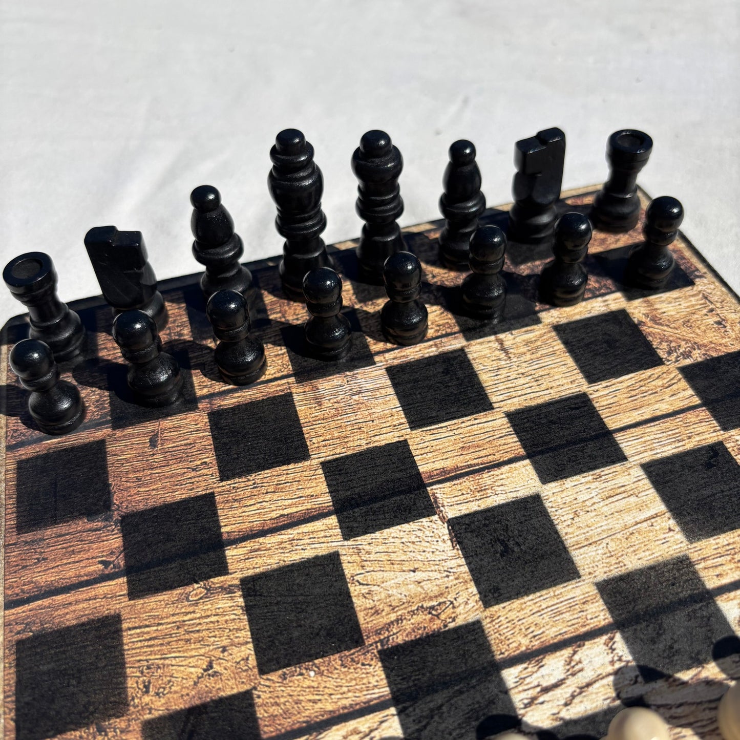 Classic Wood Print - Scrapbook Chess Set