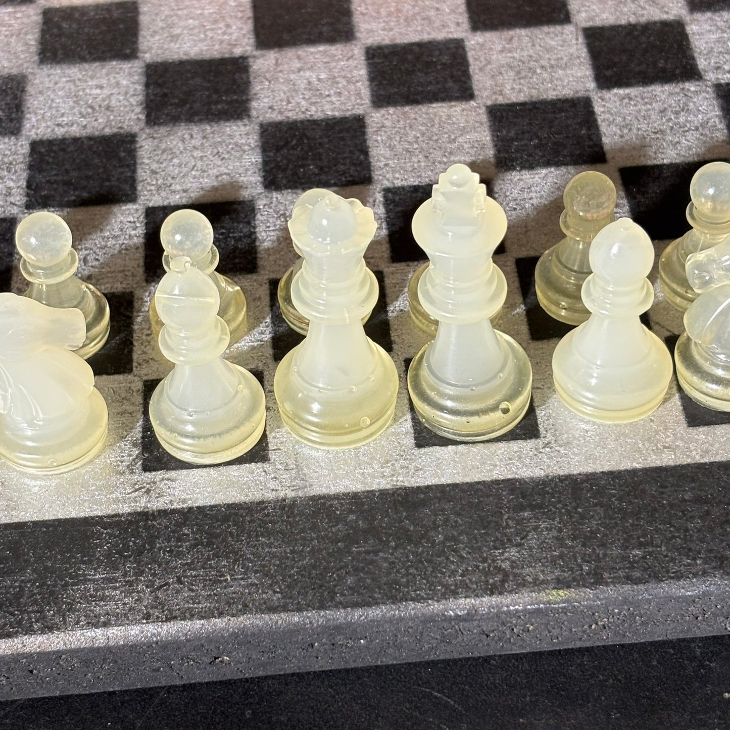 Chrome Pink Shade - Painted Chess Set