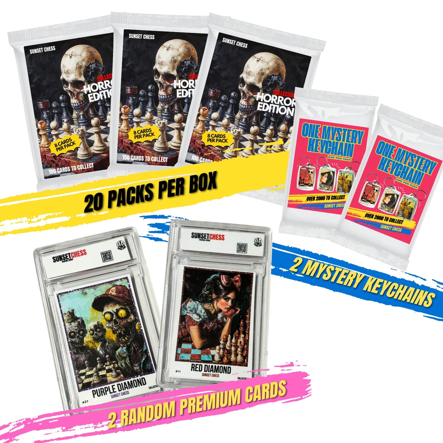 Horror Pack 2 - Jumbo Box Pack - Chess Trading Cards