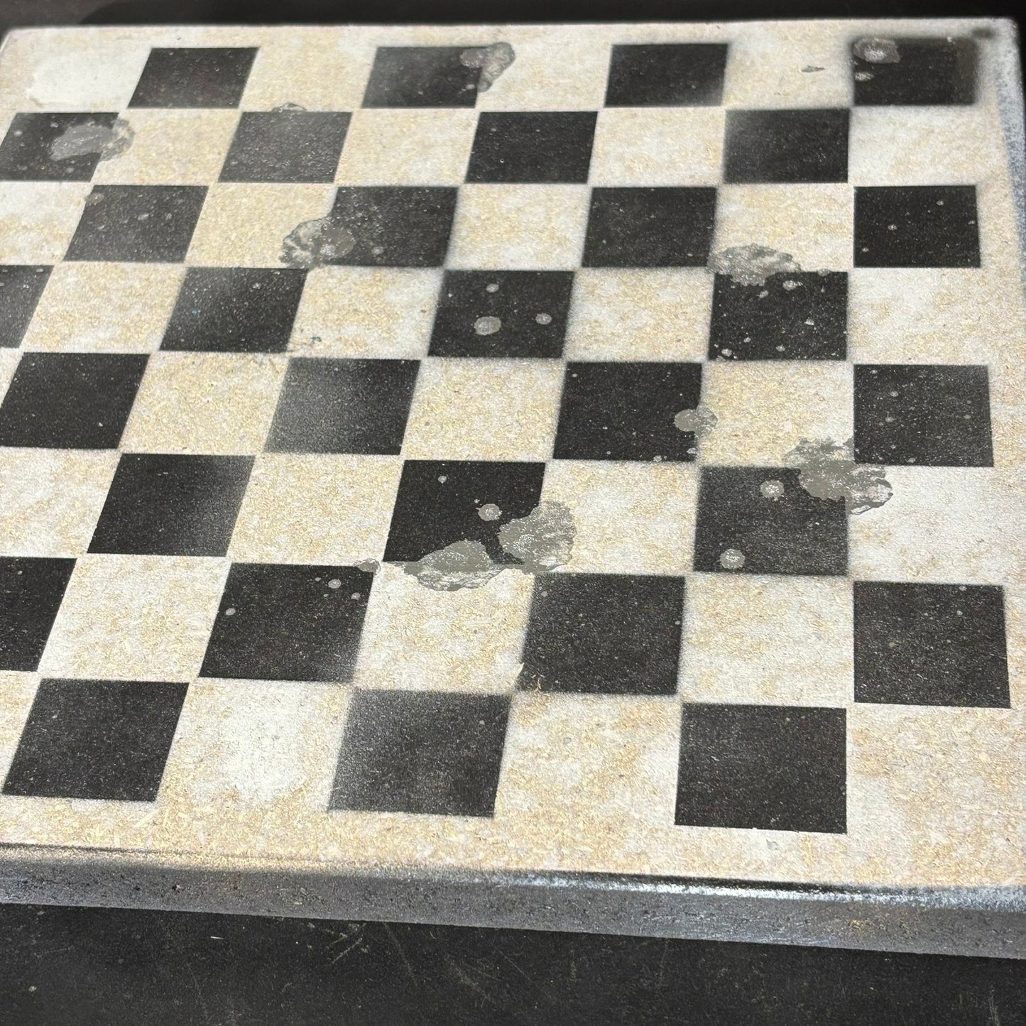 Fading White - Painted Chess Board
