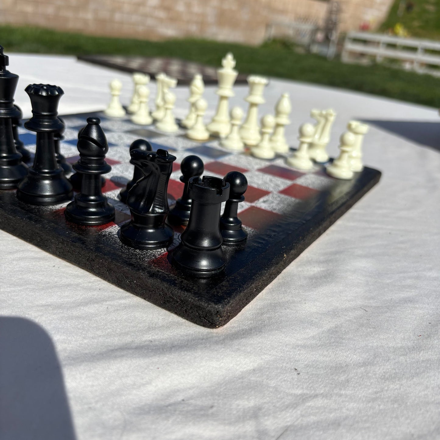 Cartoon Golden Hue - Scrapbook Chess Set