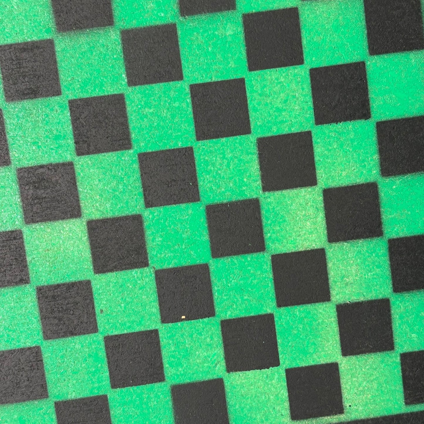 Green & Black - Painted Chess Board