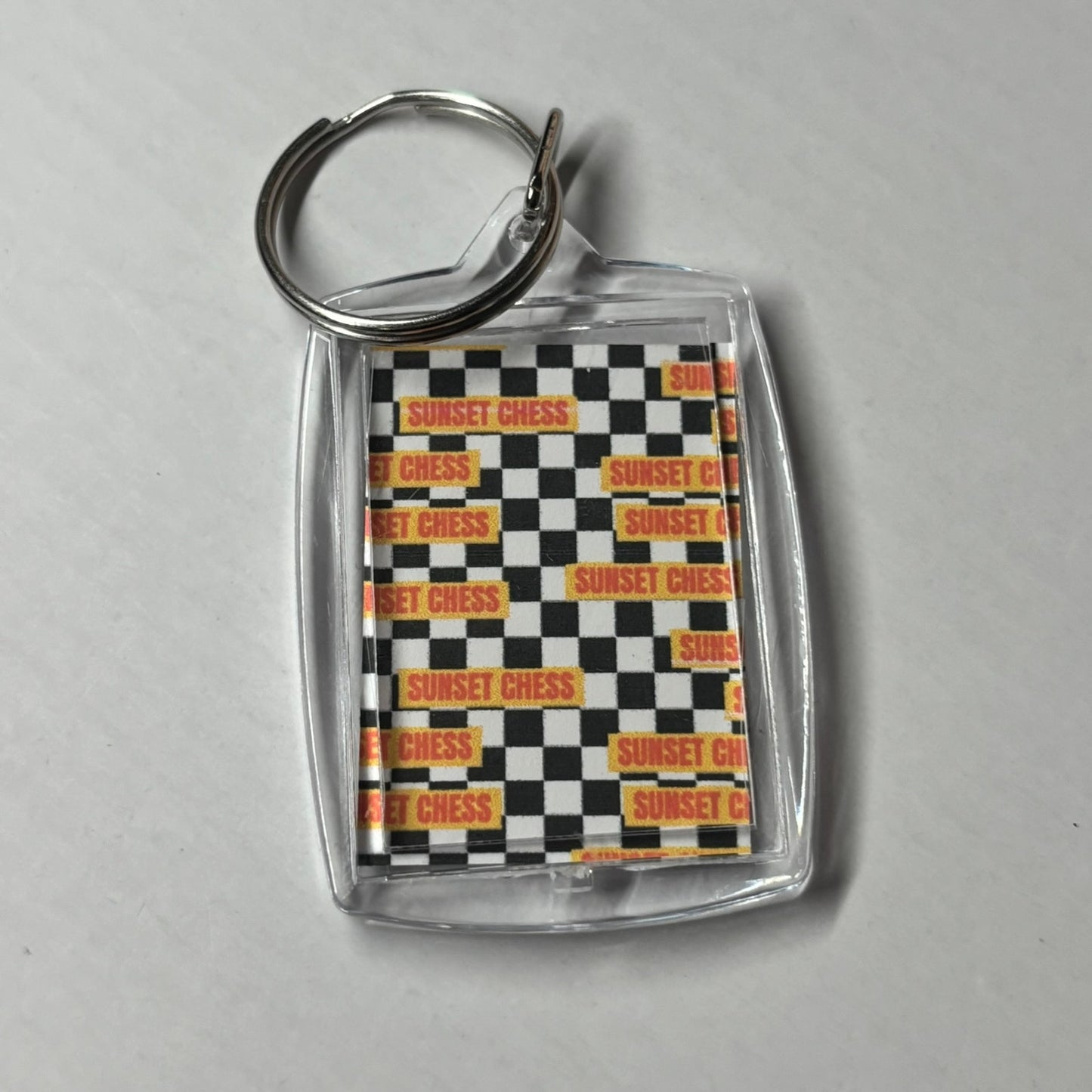 Father Daughter Bond - Chess Photo Keychain