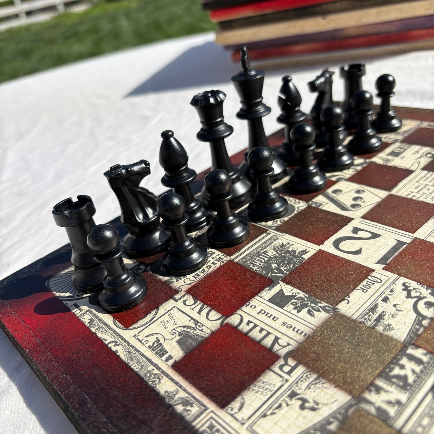 Vintage Casino - Scrapbook Chess Set