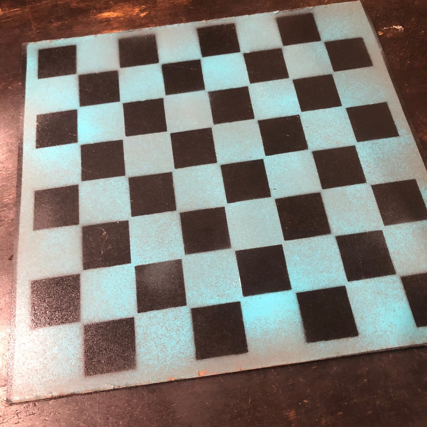 Cold Blue - Painted Chess Set