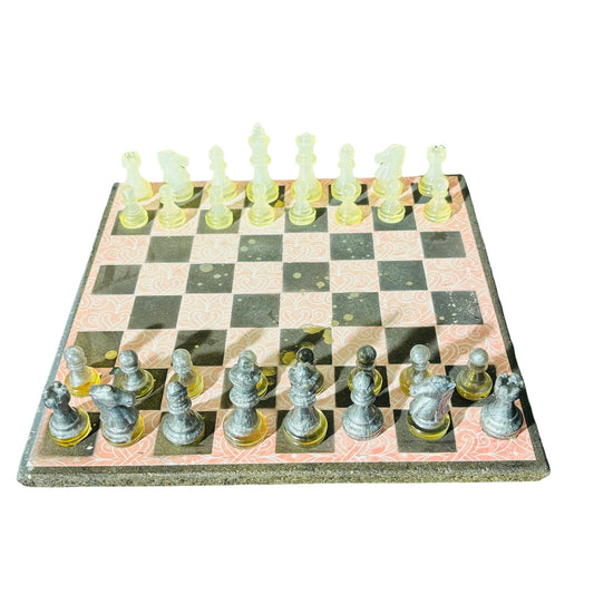 Peach Pink - Scrapbook Chess Set