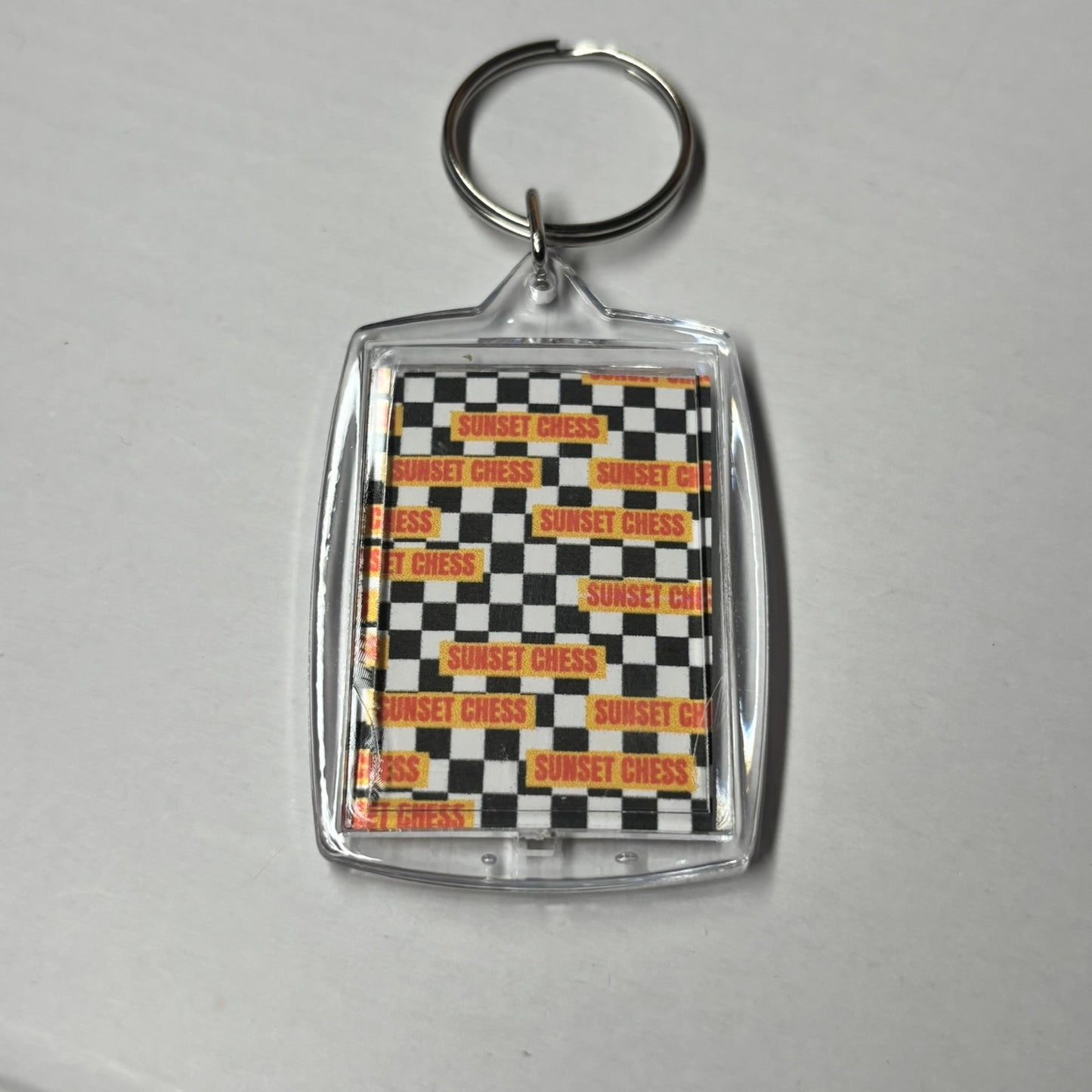 Purple Royalty - Chess Photo Keychain