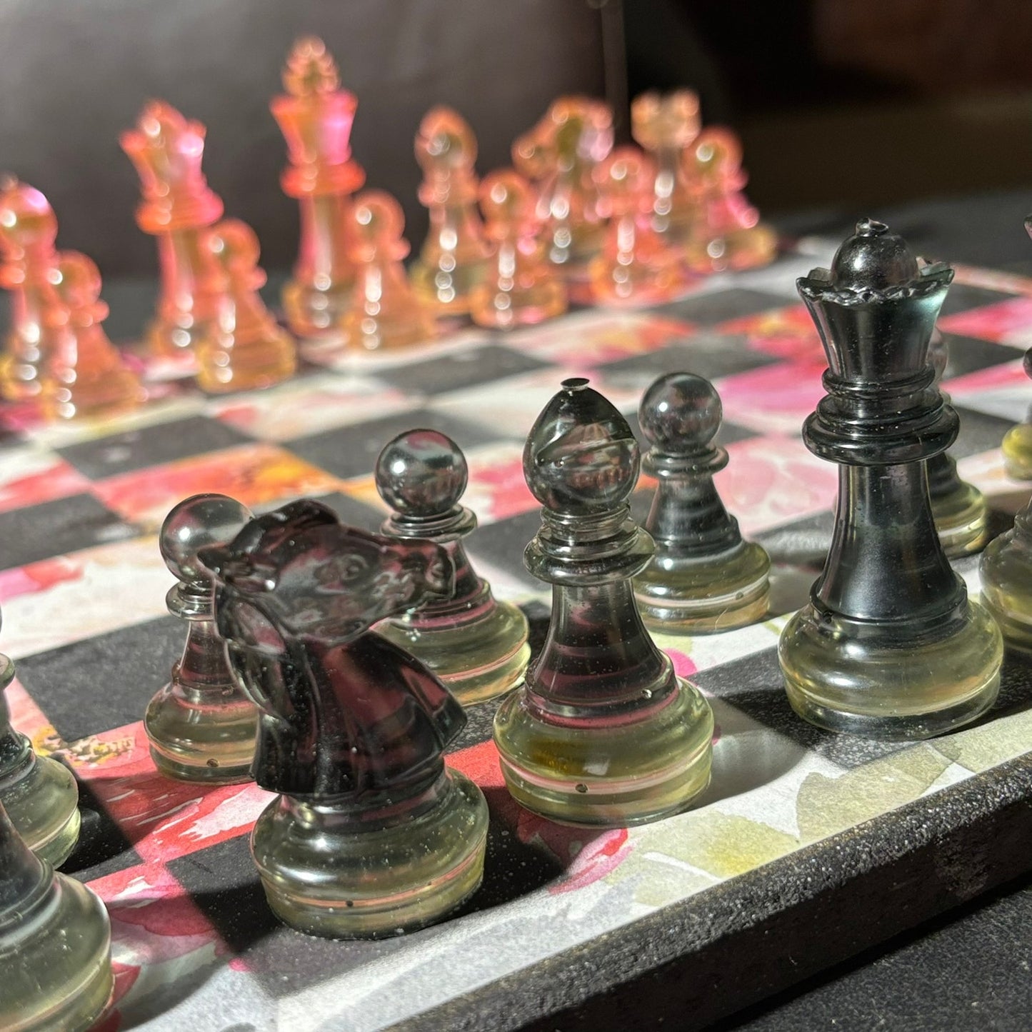 Lush Flower - Scrapbook Chess Set