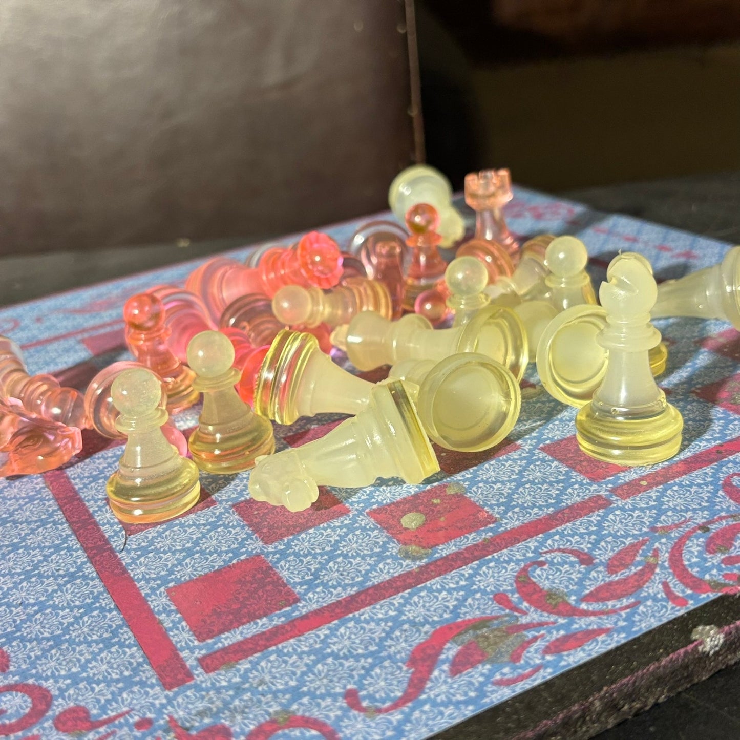 Velvet Supreme Blue - Scrapbook Chess Set