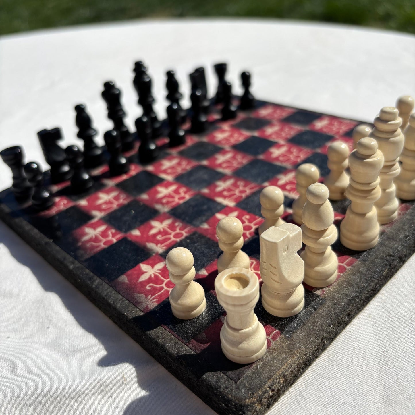 Supreme Red - Scrapbook Chess Set