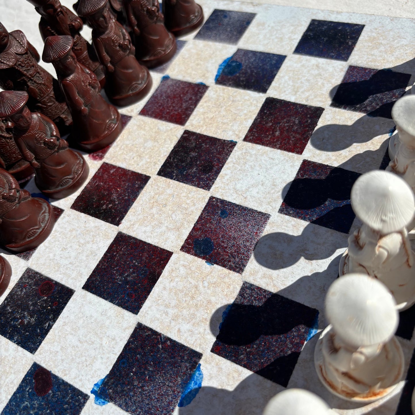 Space White - Chinese Edition Chess Set
