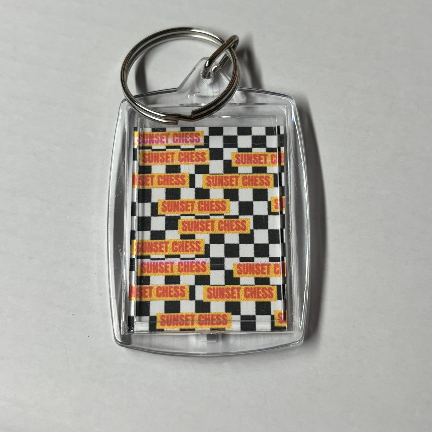 Board On Mars - Chess Photo Keychain