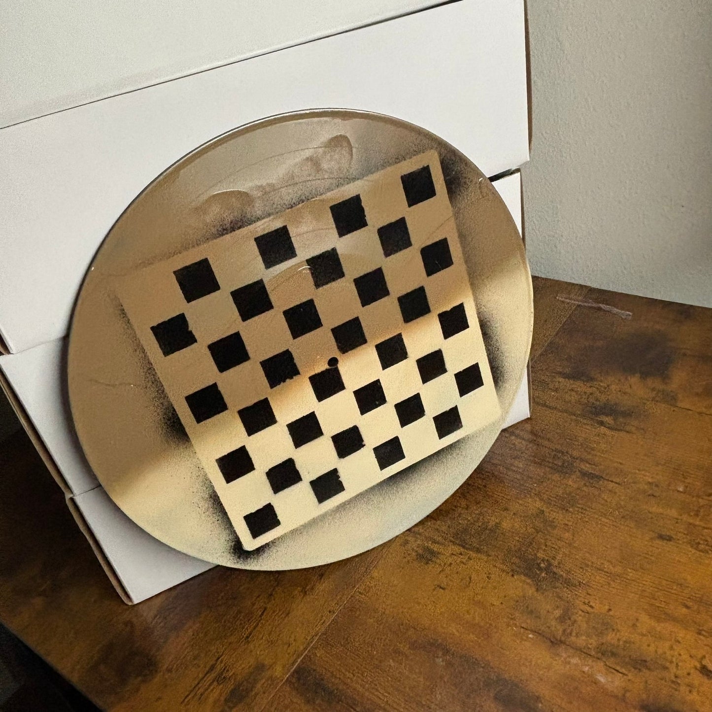 Cream Brown Mix - Vinyl Chess Board