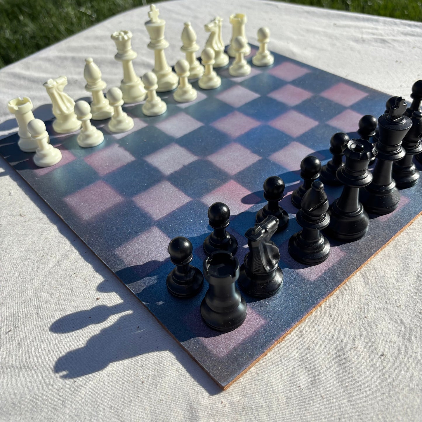 Cosmic Blue - Painted Chess Set