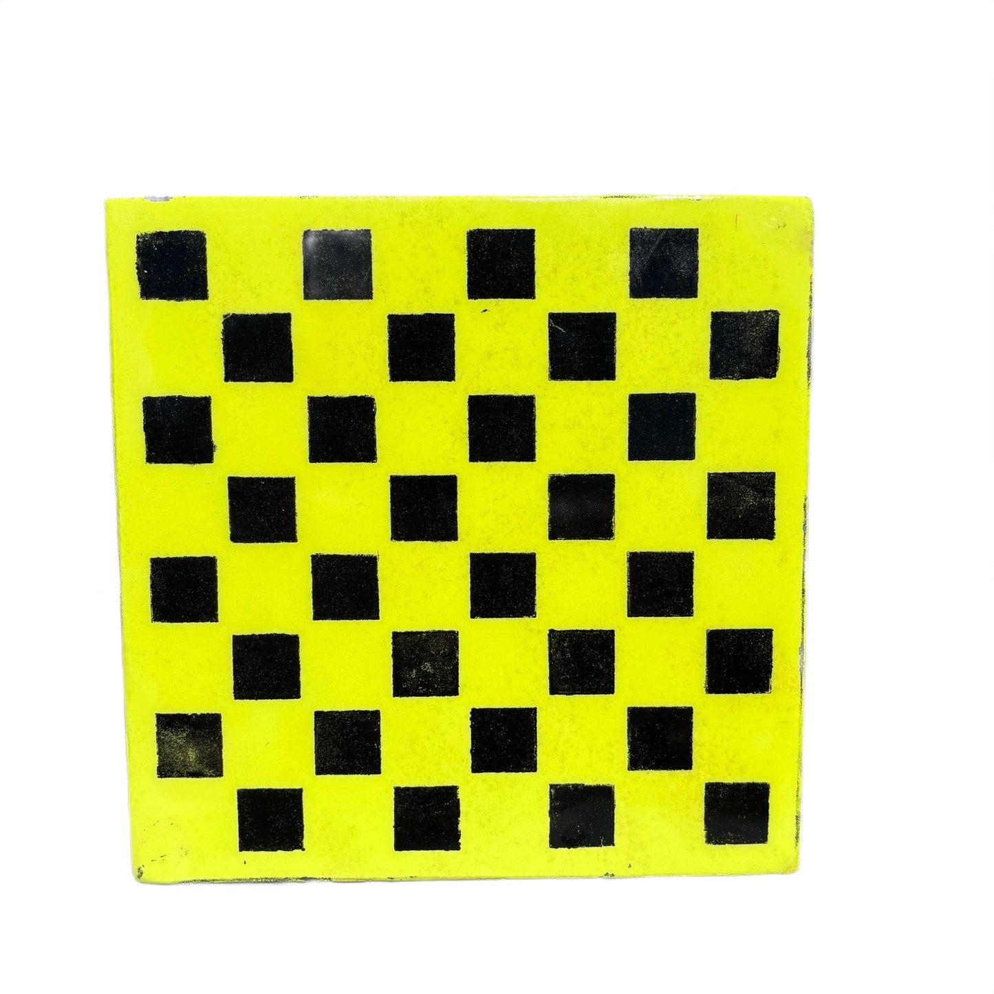 Lime Green & Black - Resin Coated Chess Board