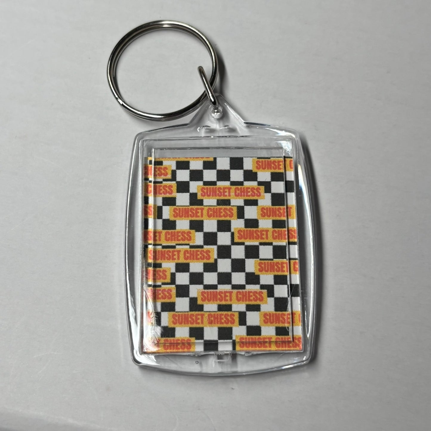 Colorful Pallet - Sunset Chess Photo Keychain