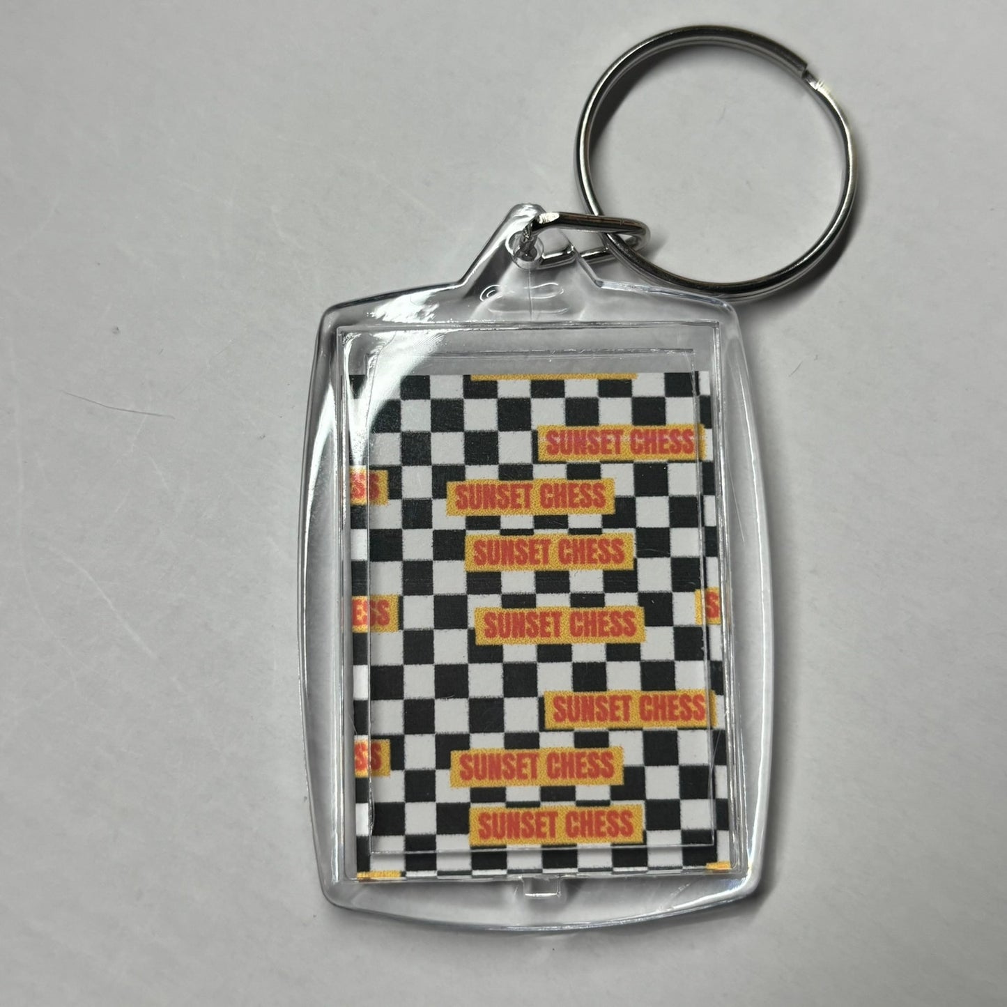 Elephant - Chess Photo Keychain