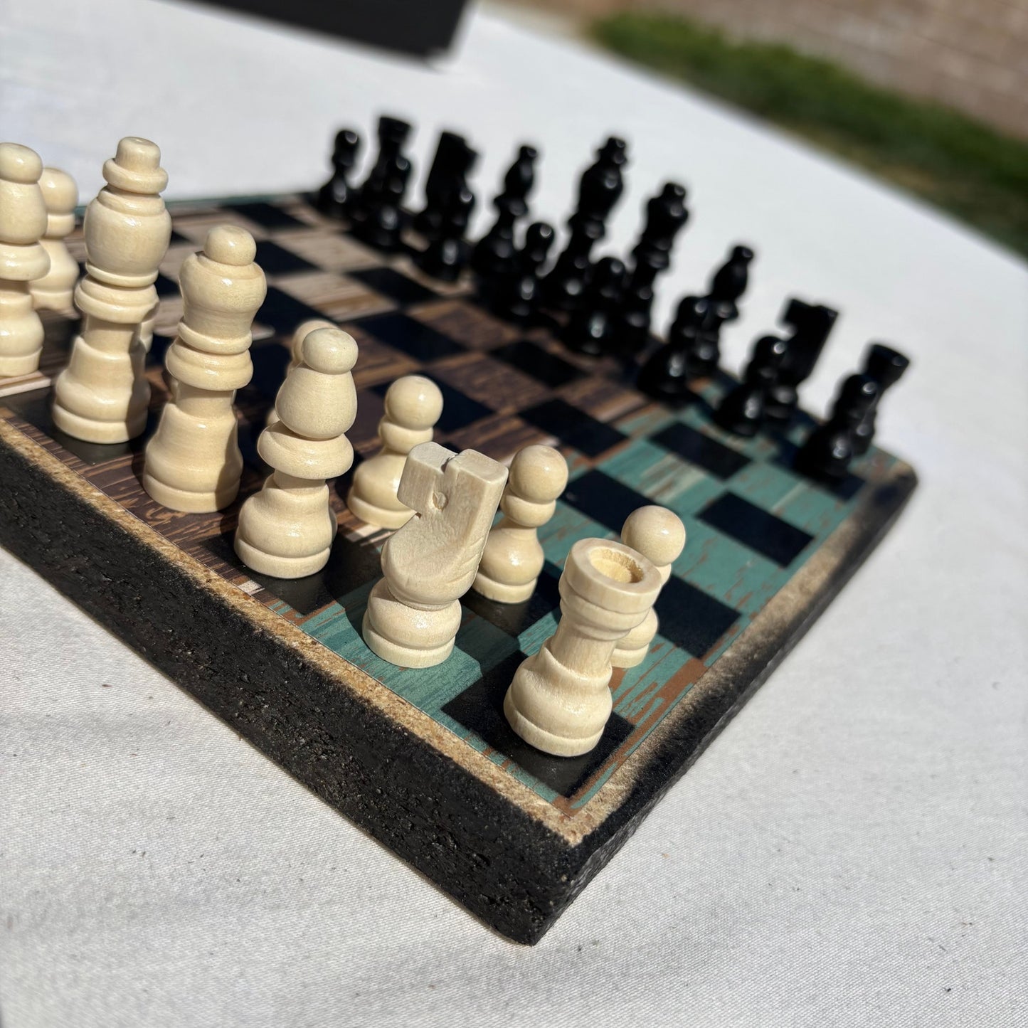 Seaside Wood Design - Scrapbook Chess Set