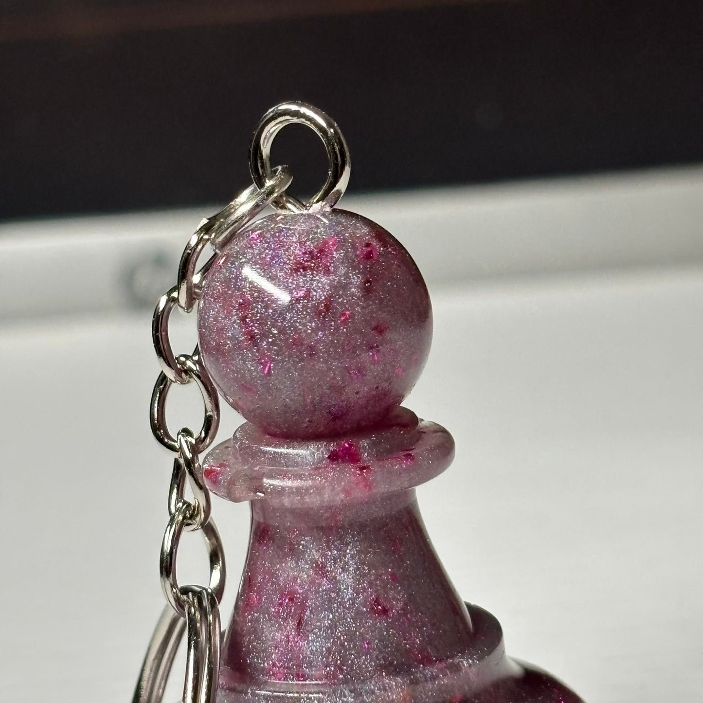 Purple Supreme Pawn - Handmade Resin Keychain - Large Edition