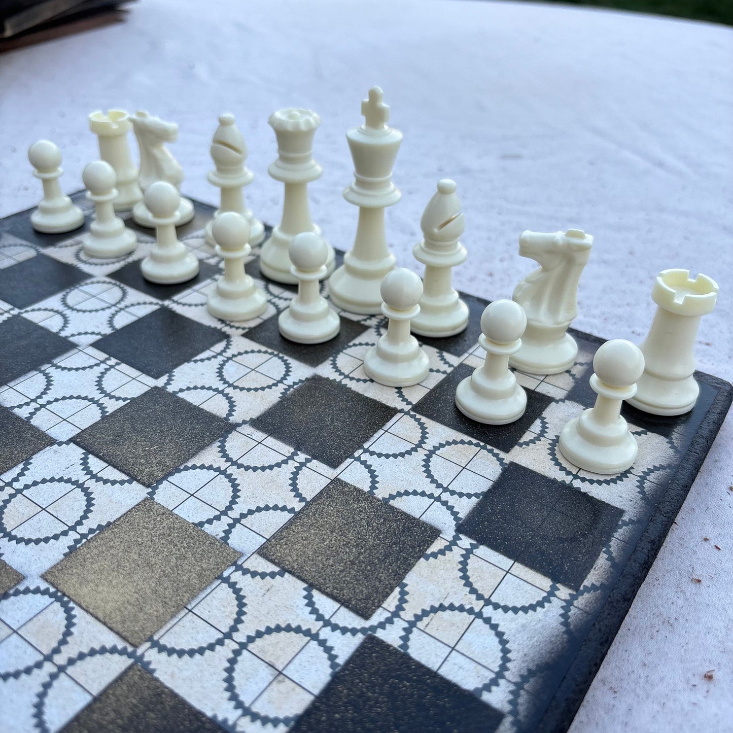 Golden Steampunk - Scrapbook Chess Set