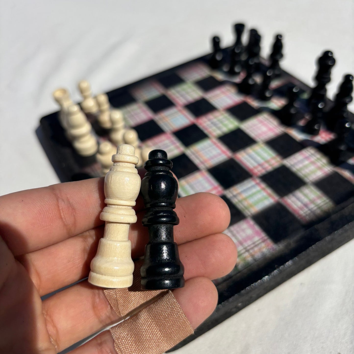 Colorful Lines - Scrapbook Chess Set