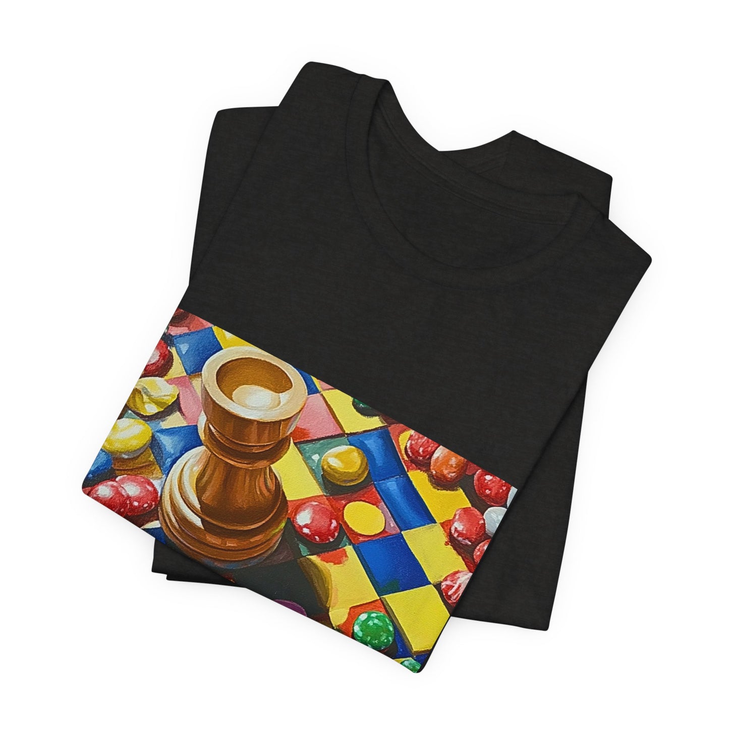 Candy Spread - Black Chess T Shirt