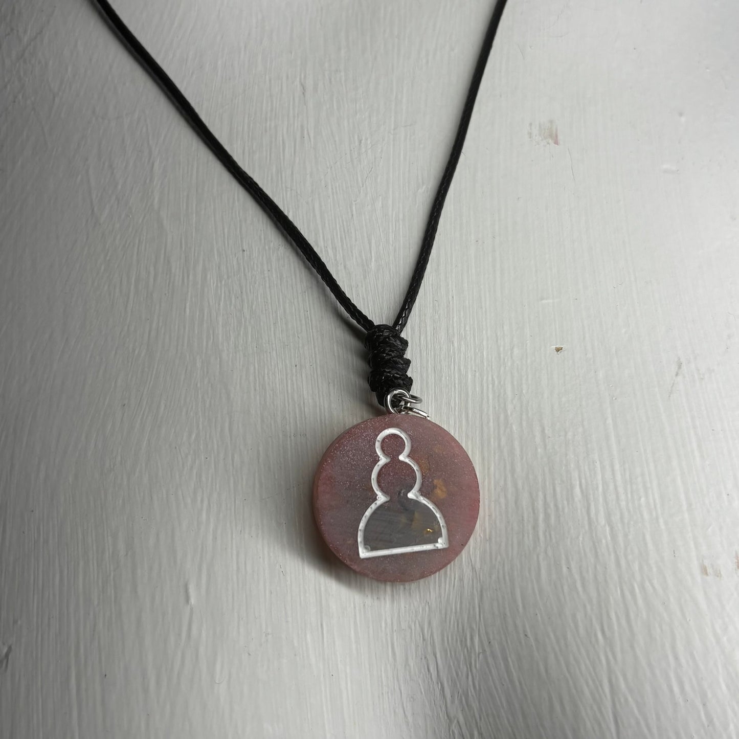 Space Haze Pawn - Handmade Resin Chess Necklace