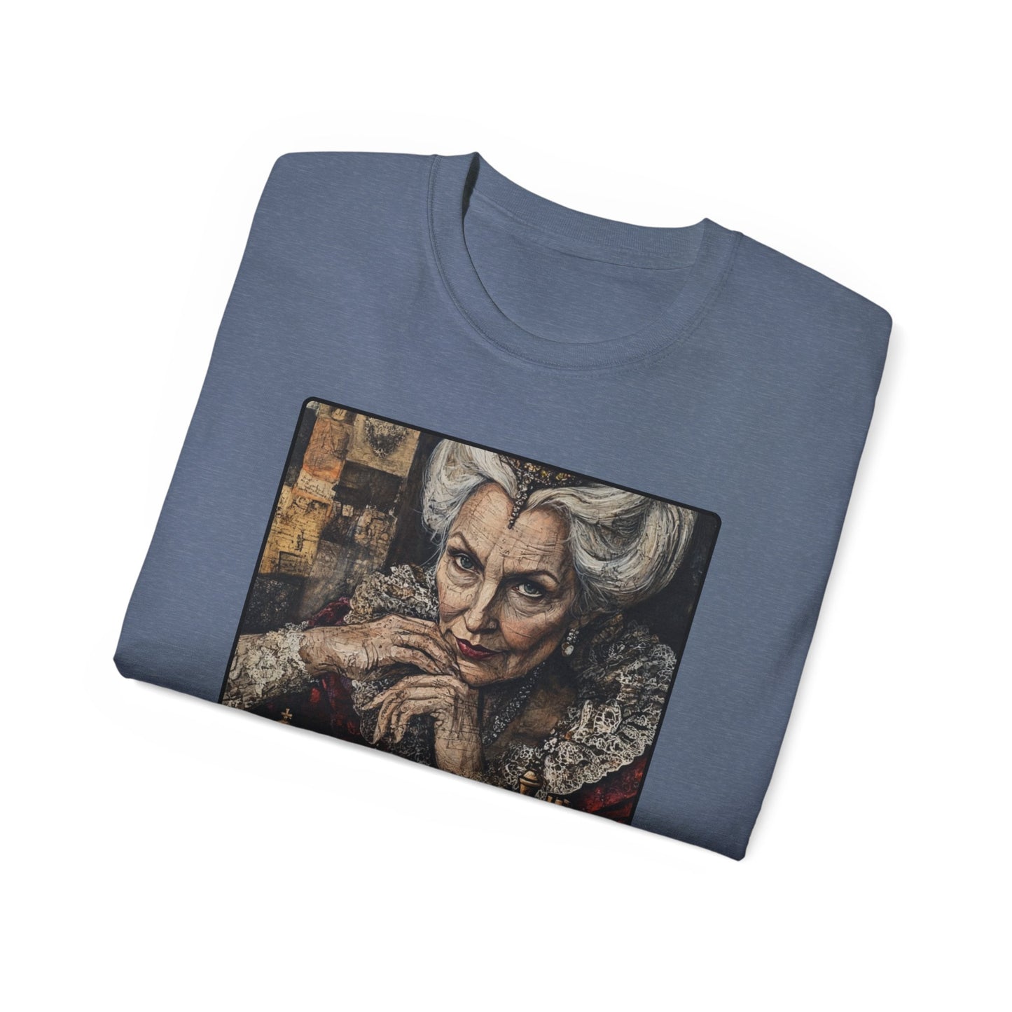 The Old Queen - Heather Indigo Chess T Shirt