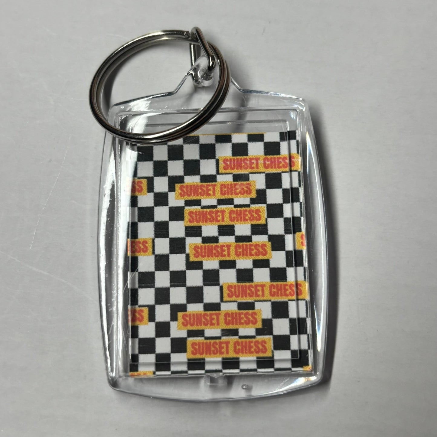 Game Of Old - Chess Photo Keychain