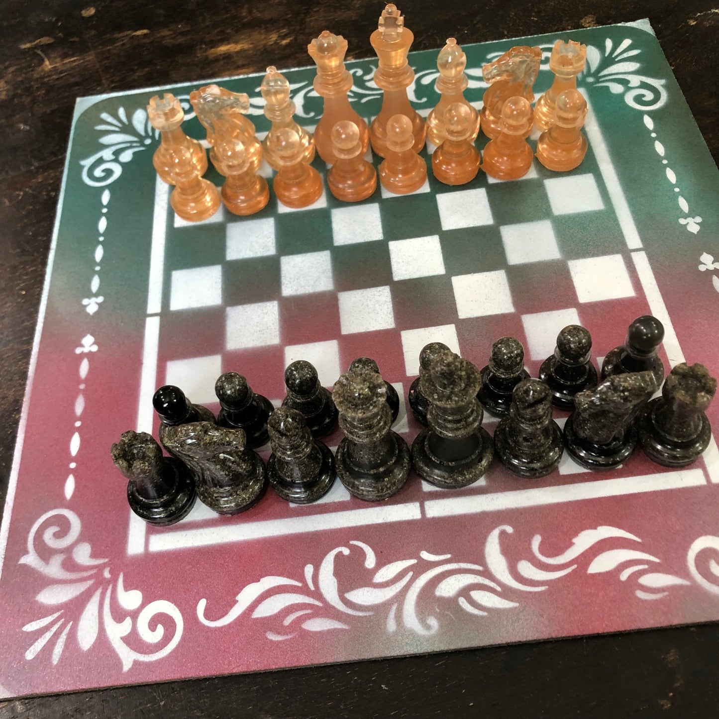 Royal Tropics - Painted Chess Set