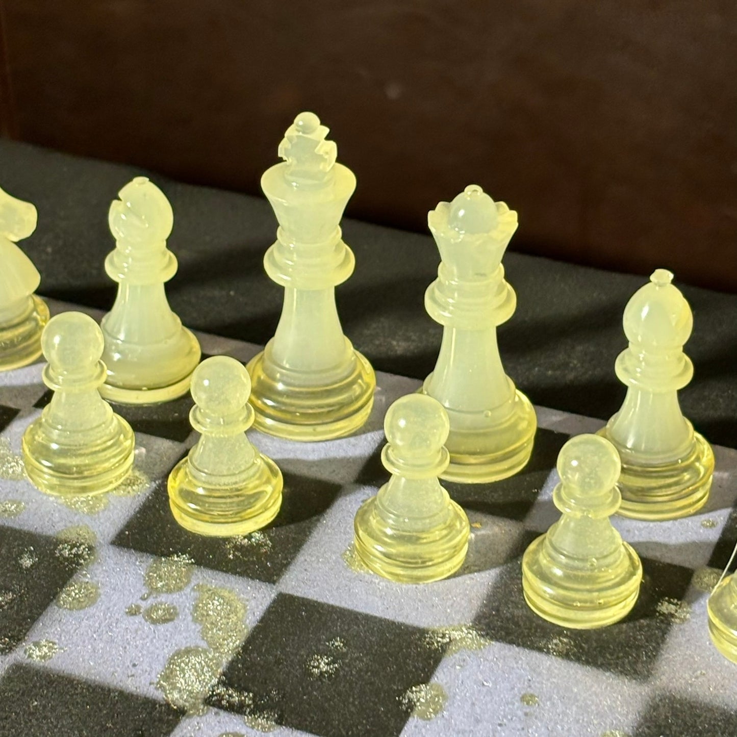 Purple Clean Pink - Painted Chess Set